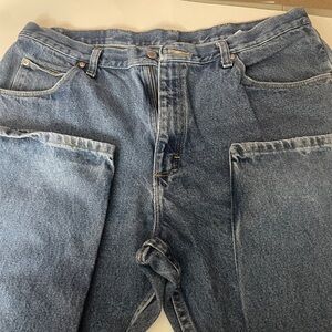 Wangler Relaxed Fit Classic Blue Denim Jeans